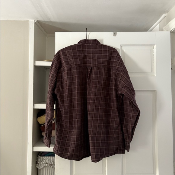 Structure Men's Plaid Button Down Shirt - Dark Brown - Picture 4 of 5